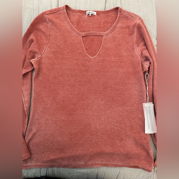Another Love Tops - Another LOVE Long sleeve waffle knit Size Large